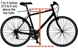 Standover Height Road Bike Chart