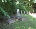 small cemetery right next to the path