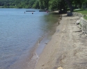The beach at Brown's Bay Park.