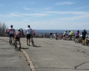 cyclists at the Champlain Lookout