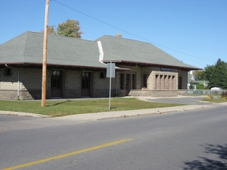 old railroad station in Carlaton Place