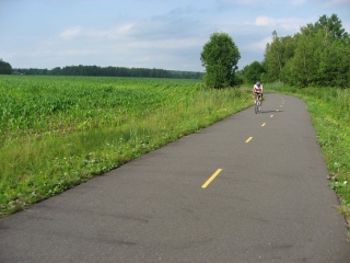 bike trail near framland