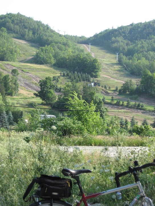 ski slope on the Blue Mountain in the summer