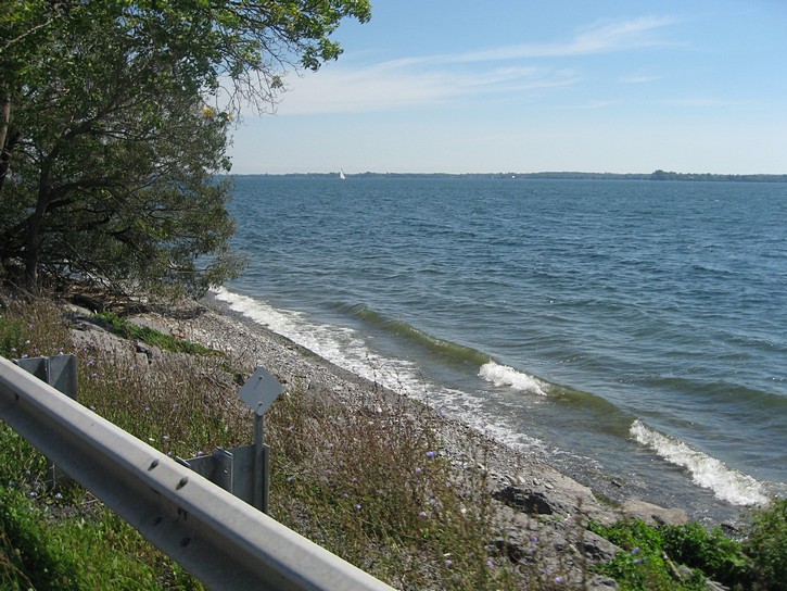 view of Lake Ontario from Highway 33