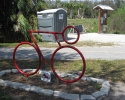 bicycle art on the Legacy Trail