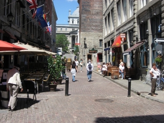 Old Montreal in the morning.