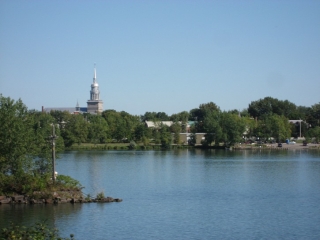 view of La Prairie on the South Shore of Montreal