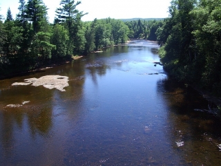 river in Laurentians