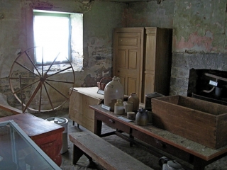 Inside the old manor house at Pinhey's Point