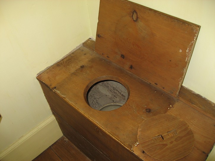 very old toilet
