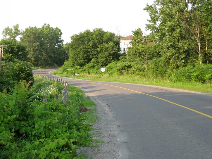 typical quiet road in Prince Edward County.