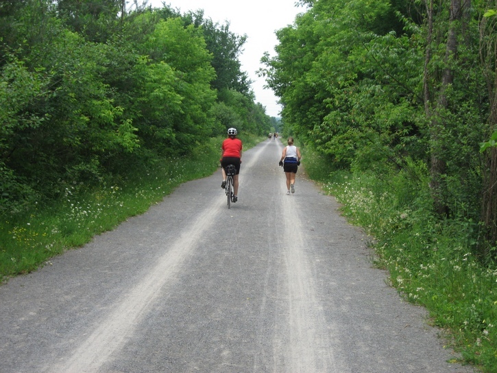 cycling on the Ottawa-Carleton Trailway