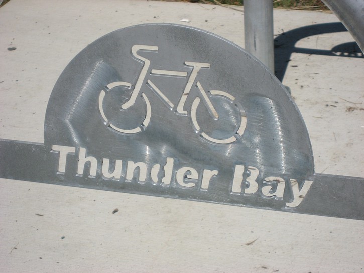 cycling sihn in Thunder Bay