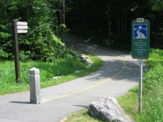 Gatineau Park path exit